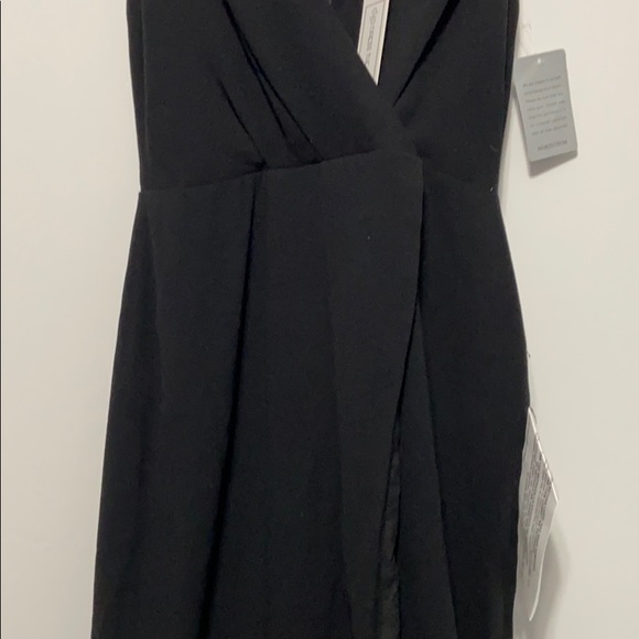 DRESS THE POPULATION Ariel Racerback Faux Wrap - Picture 5 of 8